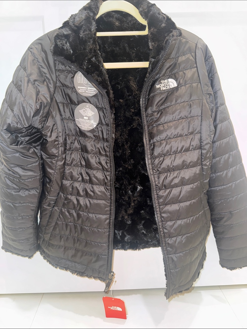 The North Face Youth Reversible Black Jacket